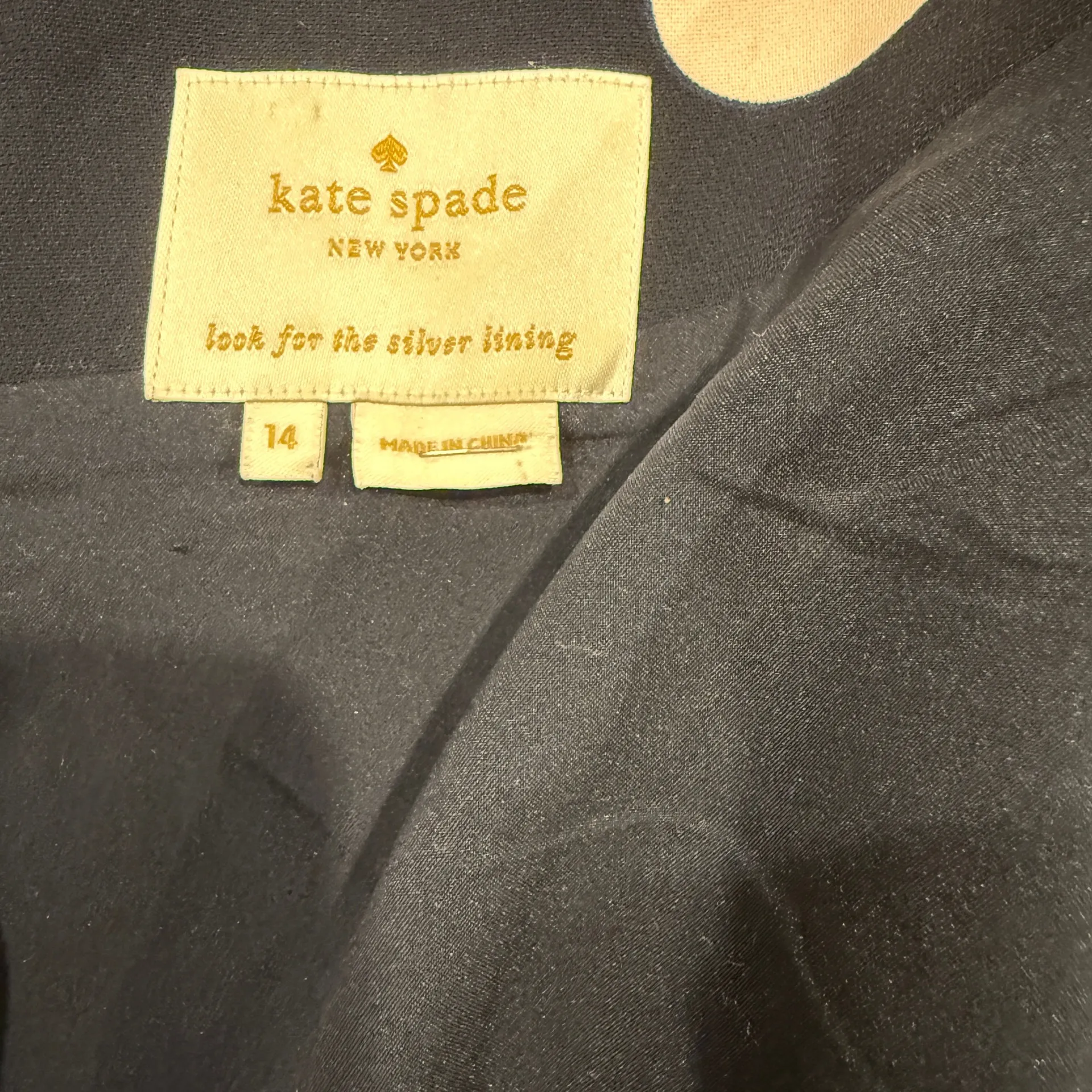 Kate Spade New York Navy Polka Dot Spotlight Flounce Dress Women's Size 12 - Image 5