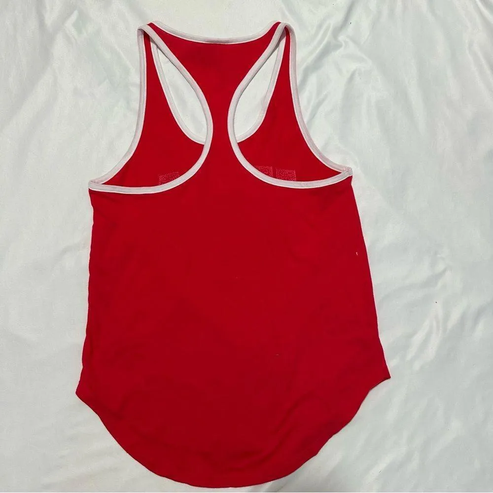 VICTORIAS SECRET PINK USA BLING RACERBACK TANK TOP T SHIRT SEQUINS - Image 7