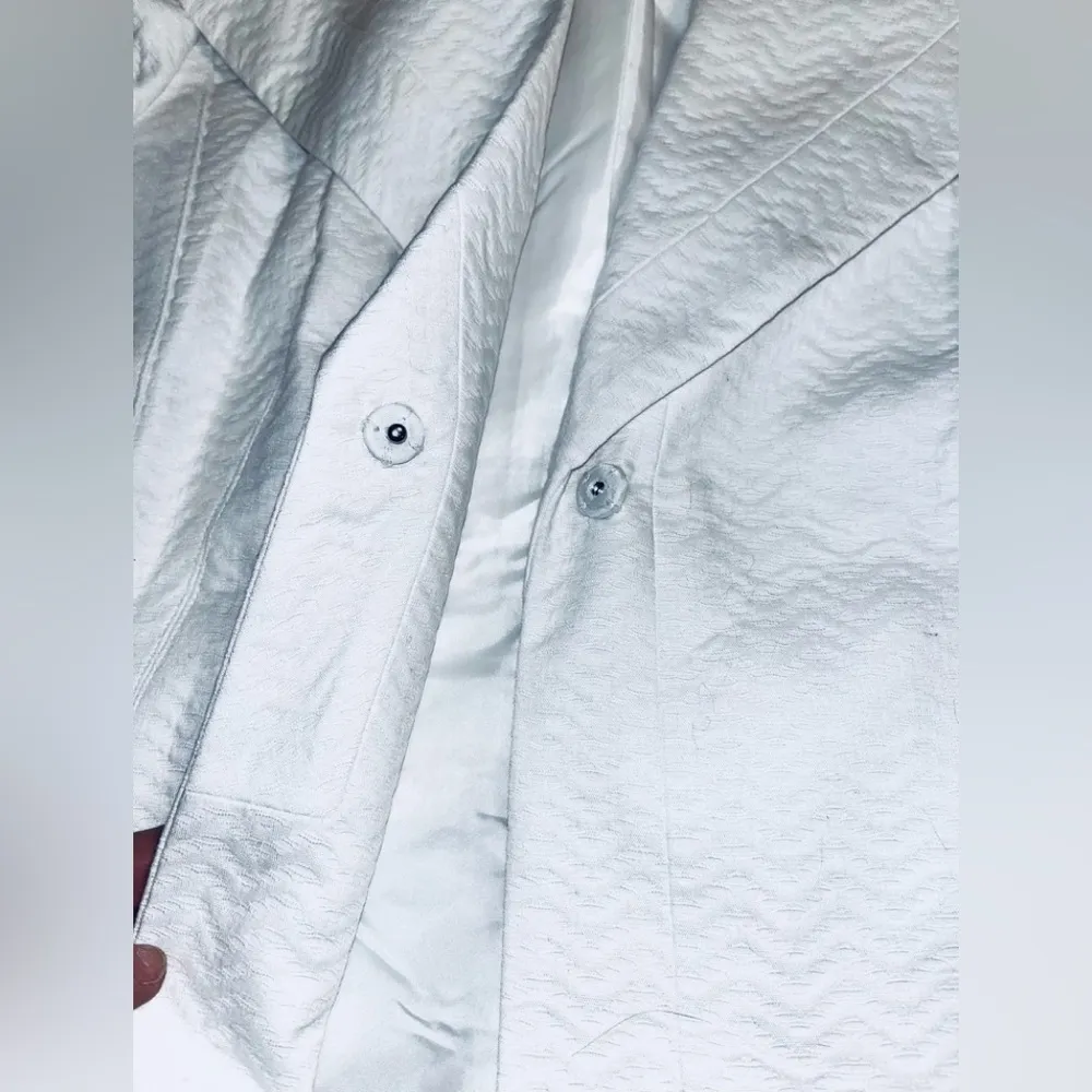 CALVIN KLEIN White Blazer sz 6 - Image 6