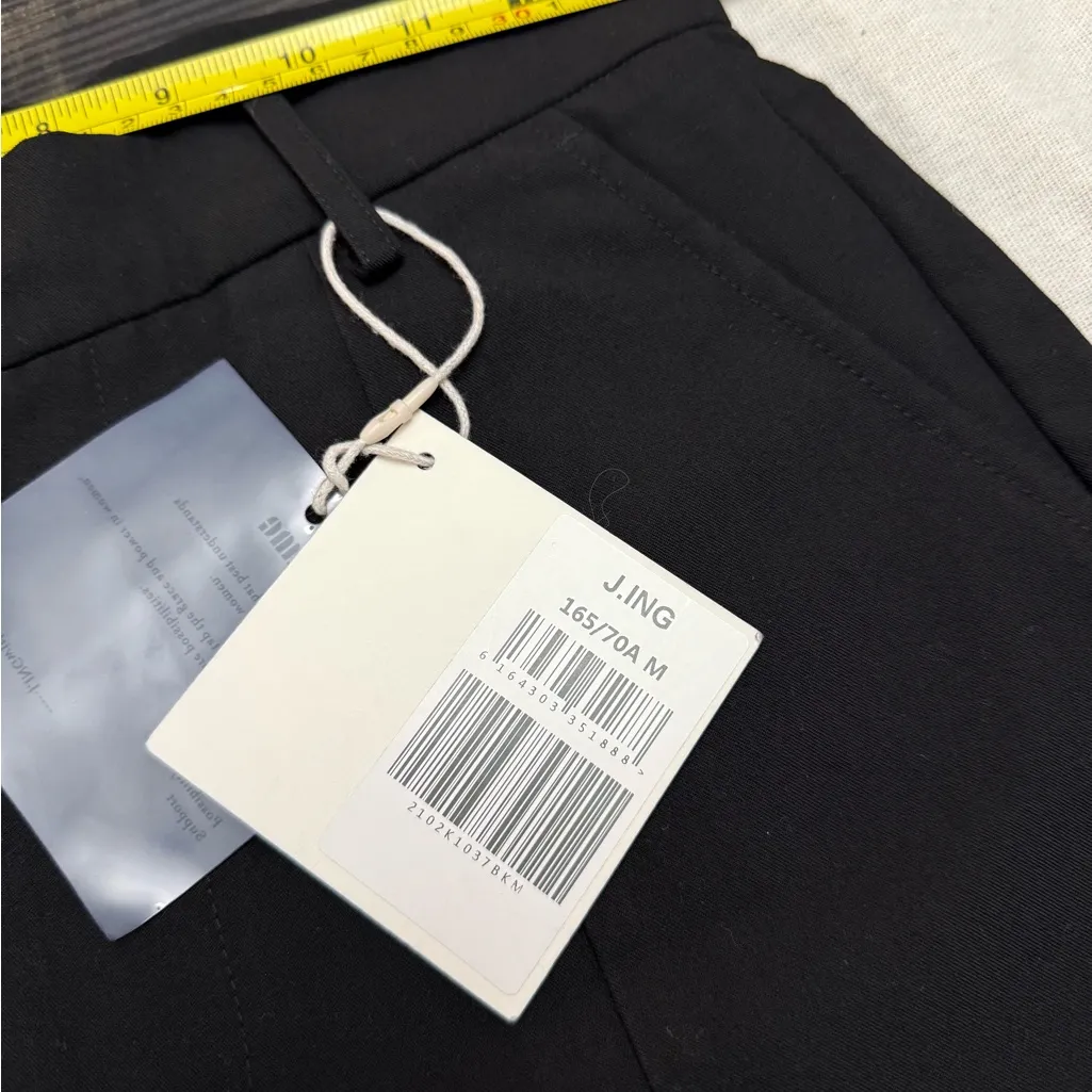 J.ING Black Slim Fit Pants with Ankle Zipper Detail – Size M Size M - Image 8