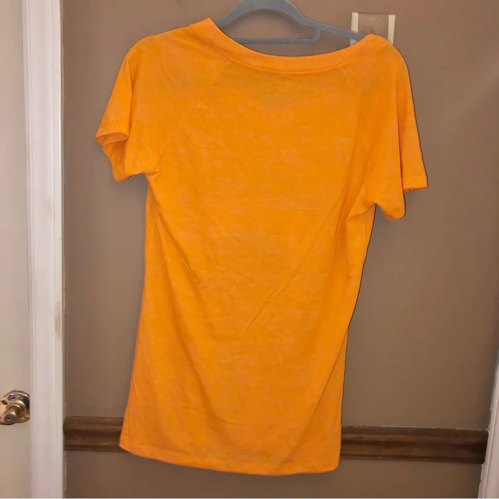 Adidas Tennessee Vols V Neck‎ shirt orange size large - Image 2