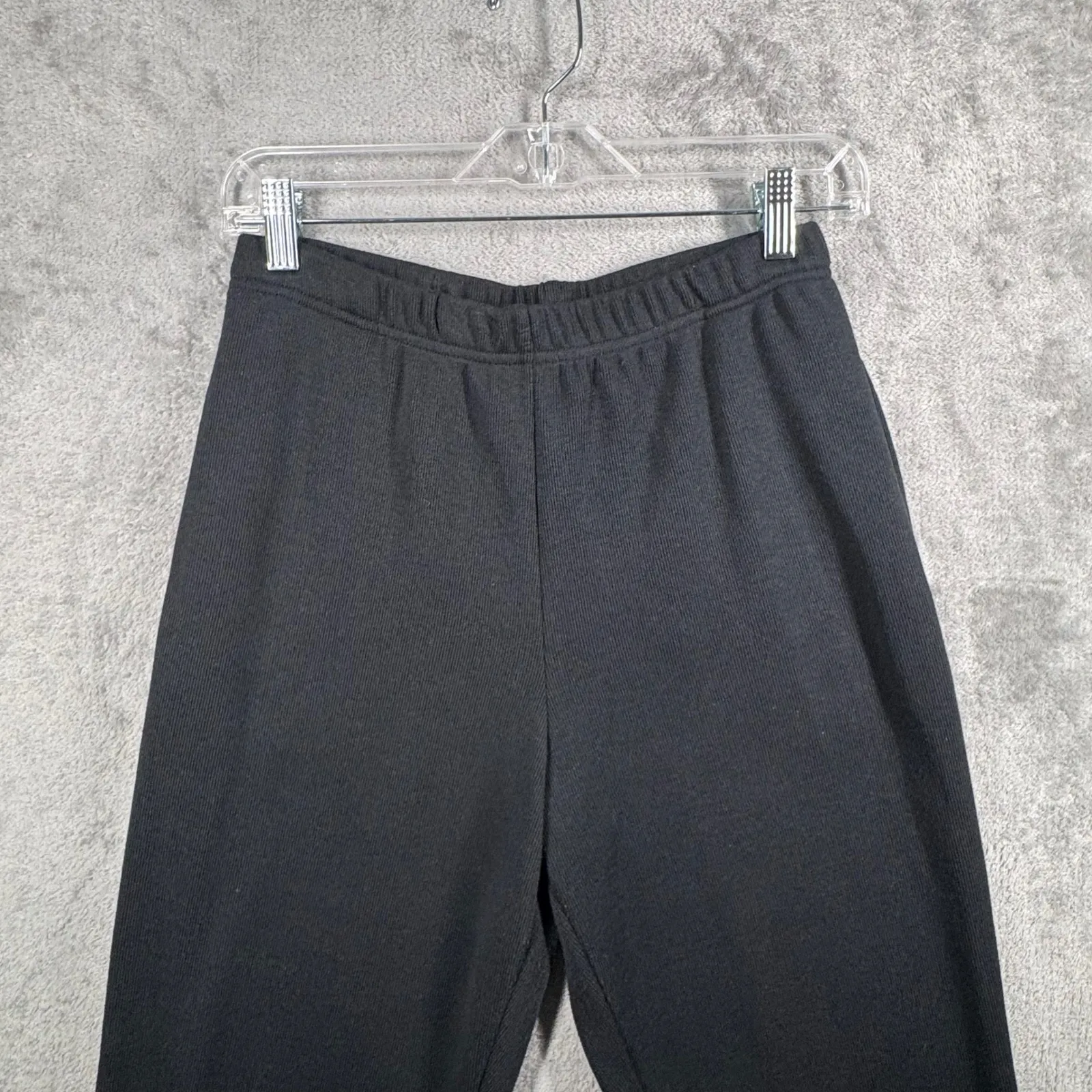 Bobbie Brooks Outfit S Vintage 90s Mock Neck Velour Patchwork Top Pants Set Goth Gray - Image 9