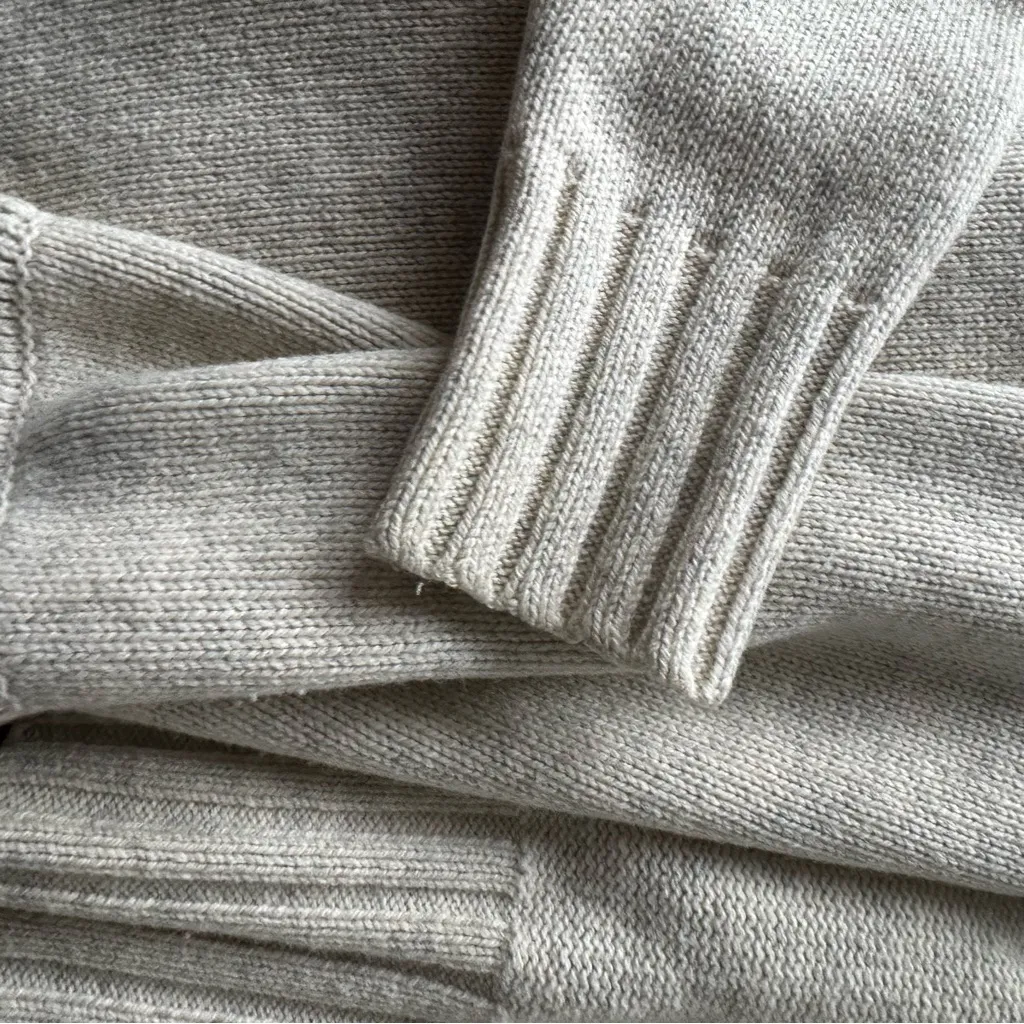 Vince Soft Cream Open-Front Sweater - Image 5