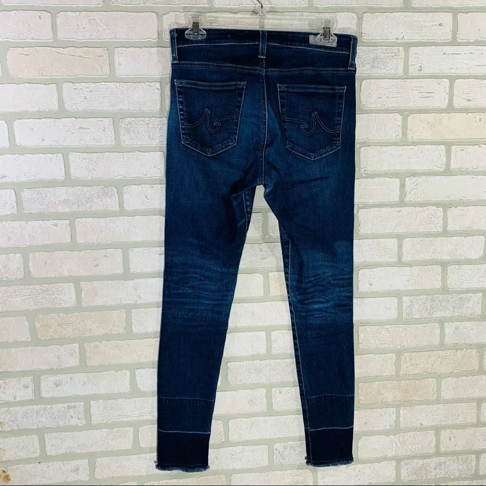 Ag Adriano Goldschmied The Farrah High Rise Skinny Crop Jeans w/ Raw Hem… - Image 9