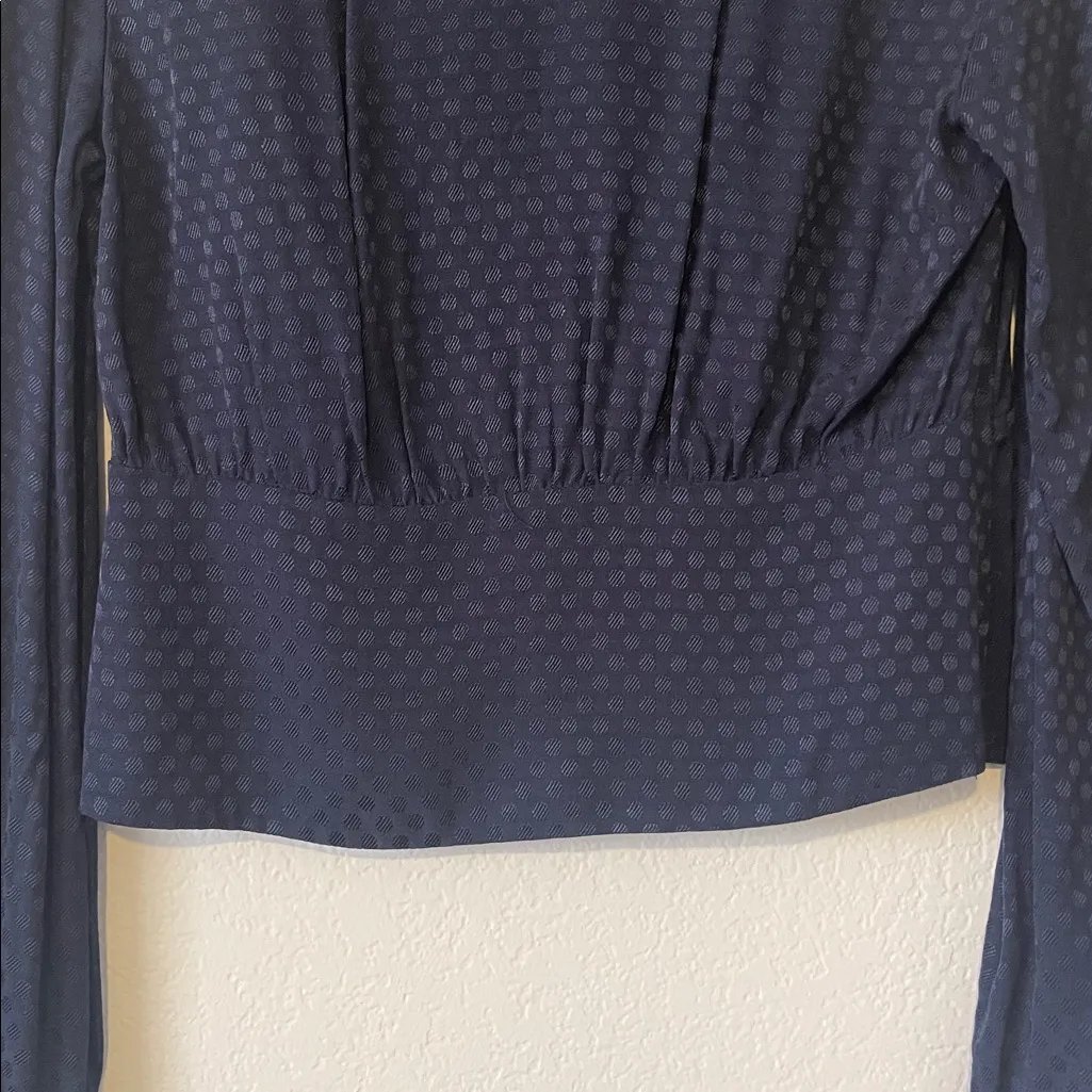 Sanctuary Navy Button-Front Blouse - Image 6
