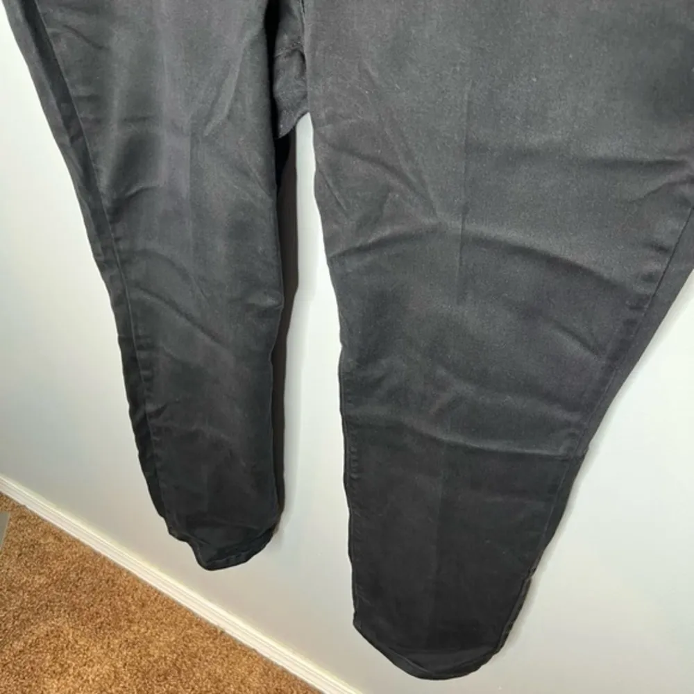 NYDJ plus size straight leg black denim legging jeans pocket zip button size 18W - Image 4