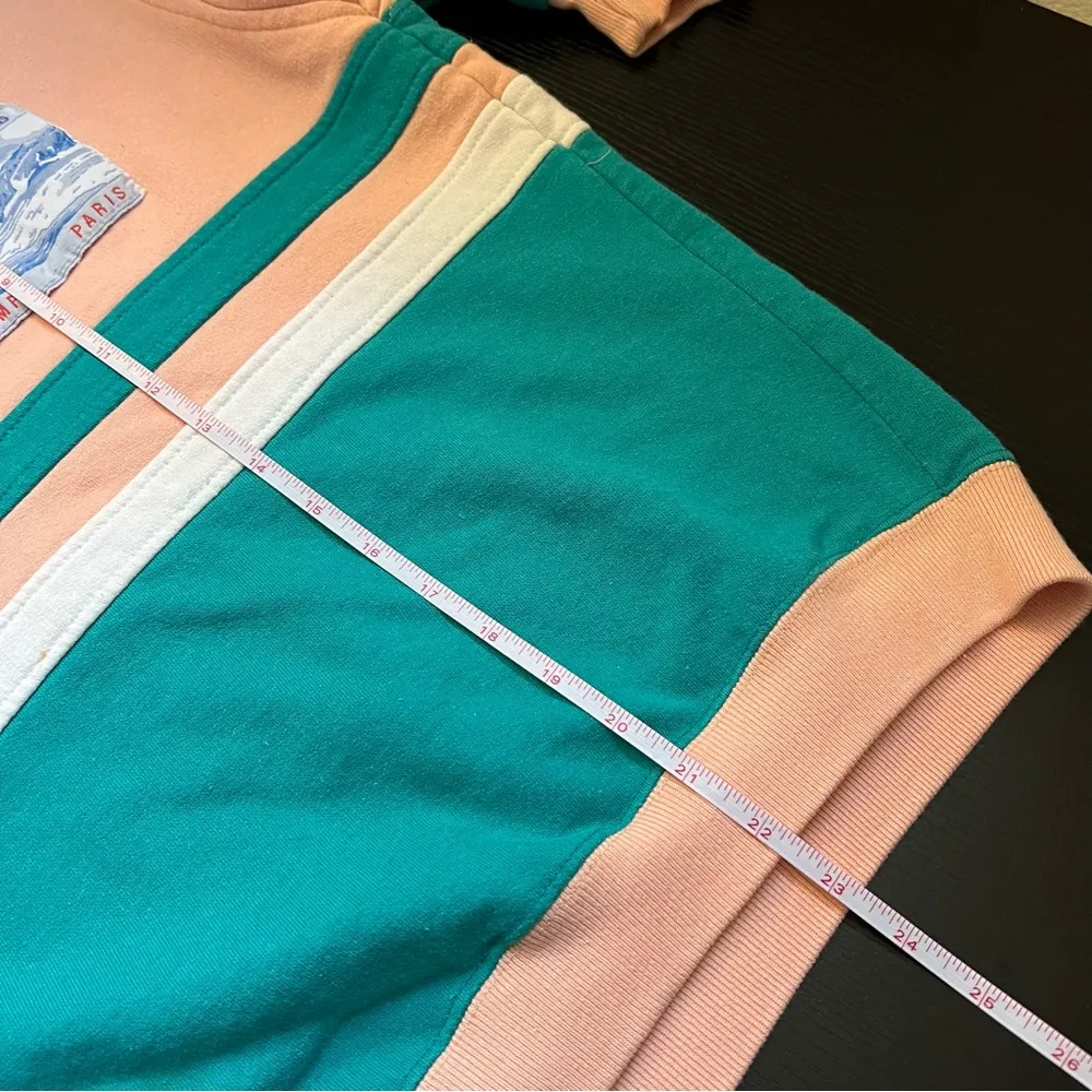 Vintage Rocky Mountains Peach Teal Turtleneck Sweatshirt Styled by Vamp - Image 11