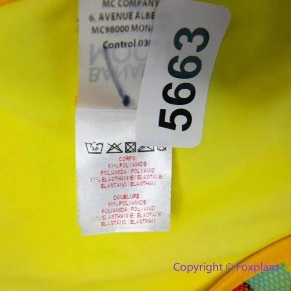 NEW Banana Moon rainbow stripes string tie up teens bikini bottom, size M Yellow Size M - Image 12