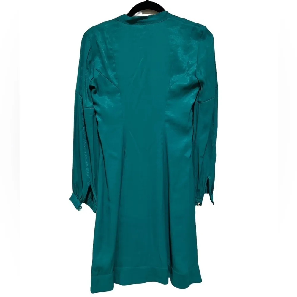 NEW ANTHROPOLOGIE MOULINETTE SOEURS EMERALD GREEN GINA DRESS 0 - Image 7
