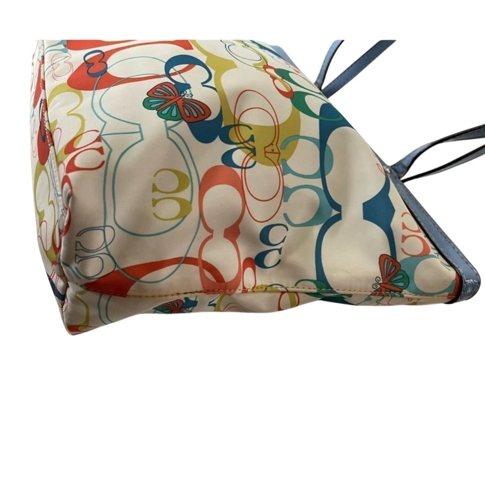 COACH Optic Signature Butterfly F17422 Zip Top Tote - Image 4