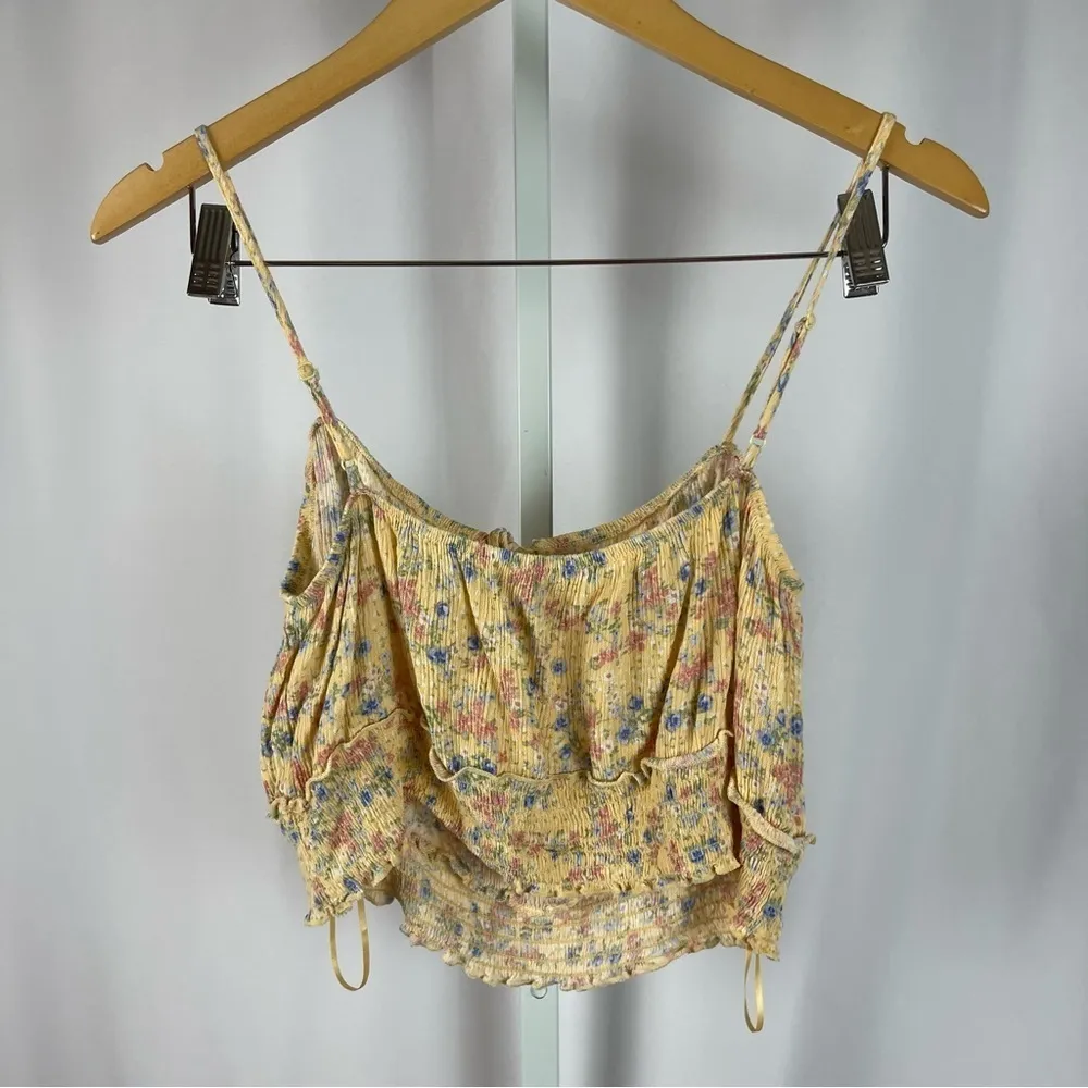 Hippie Rose XL Extra Large Boho Floral Cottagecore Crop Tank Top Hippie Festival - Image 2