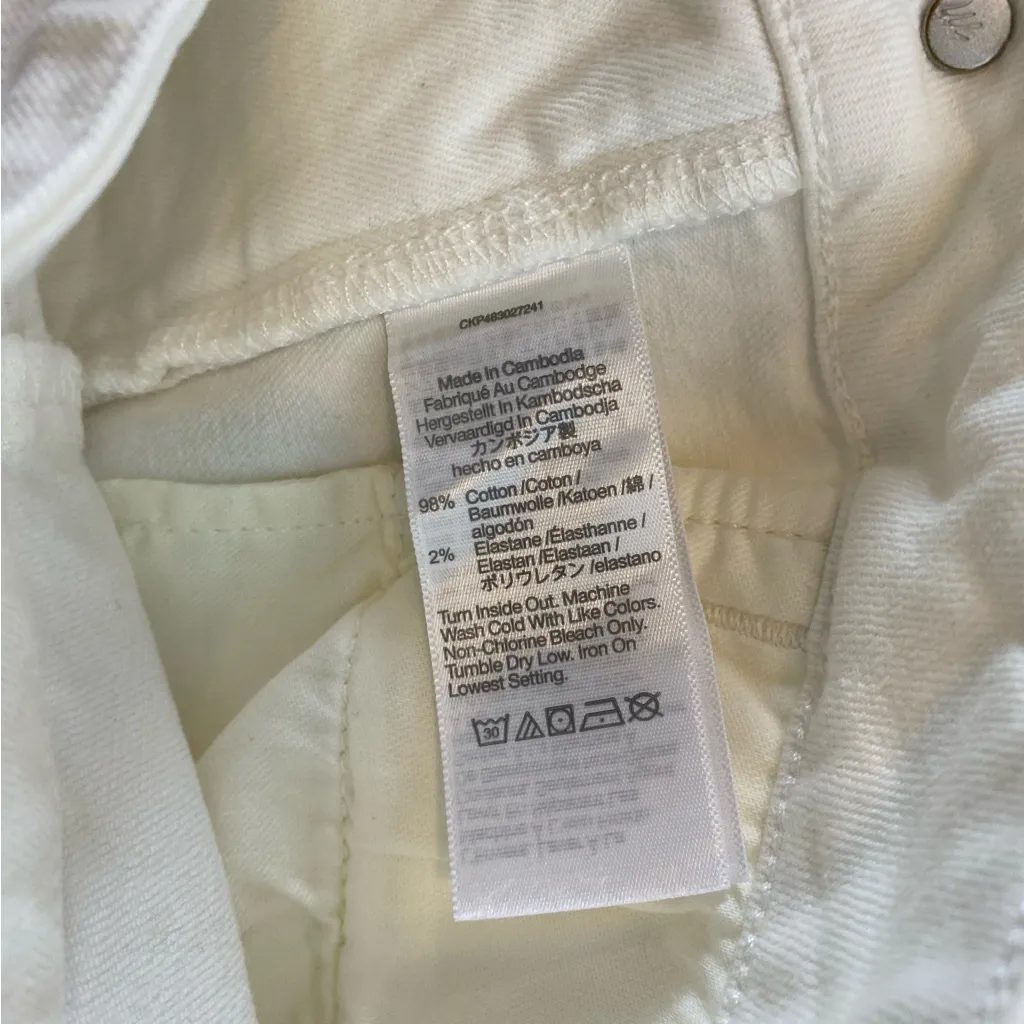 Madewell Curvy Emmett Wide-Leg Jeans Tile‎ White Welt Pocket Edition Size 25 NWT - Image 9