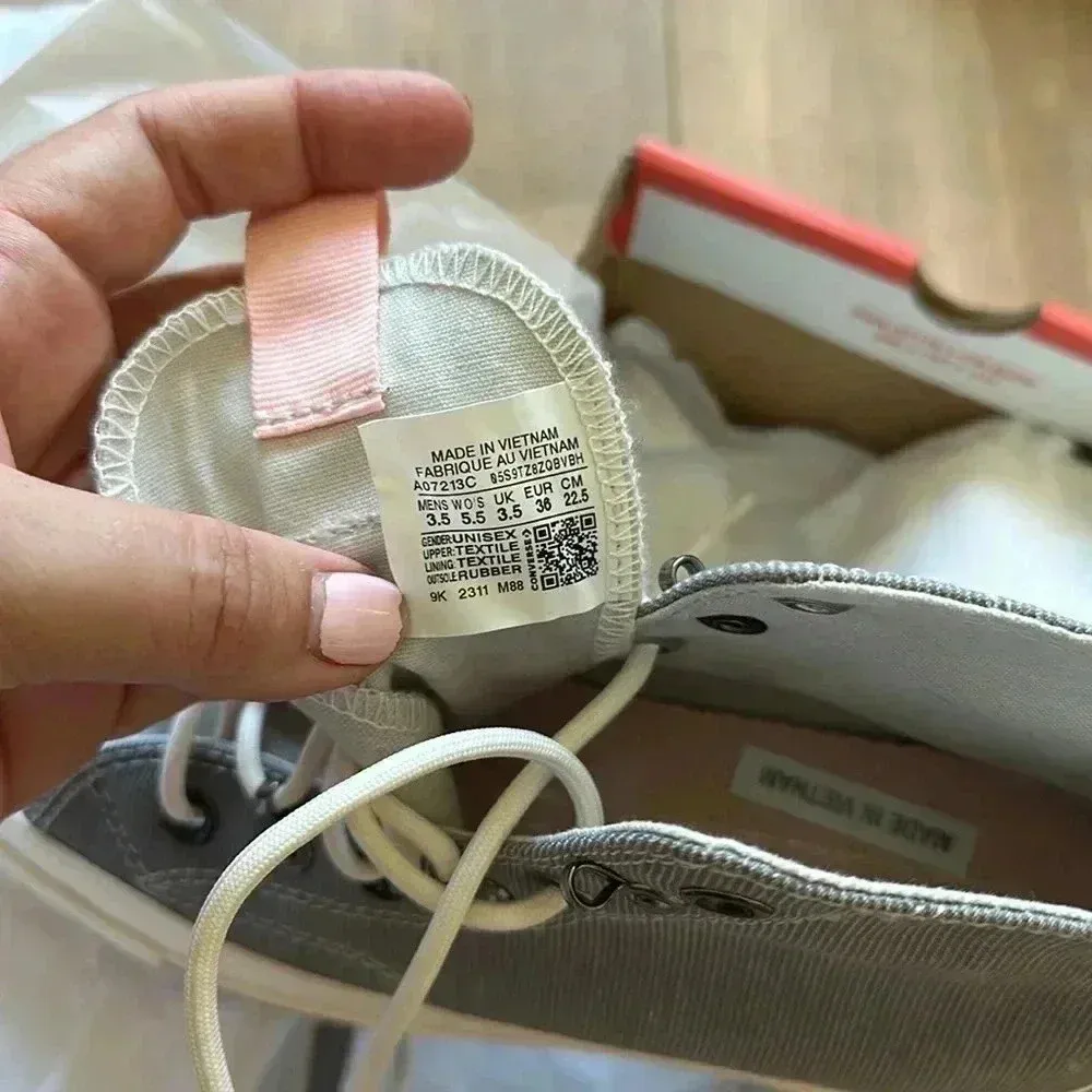 NIB Converse Chuck 70 Sneakers in Gray and Pink Women’s Sz 5.5 - Image 10