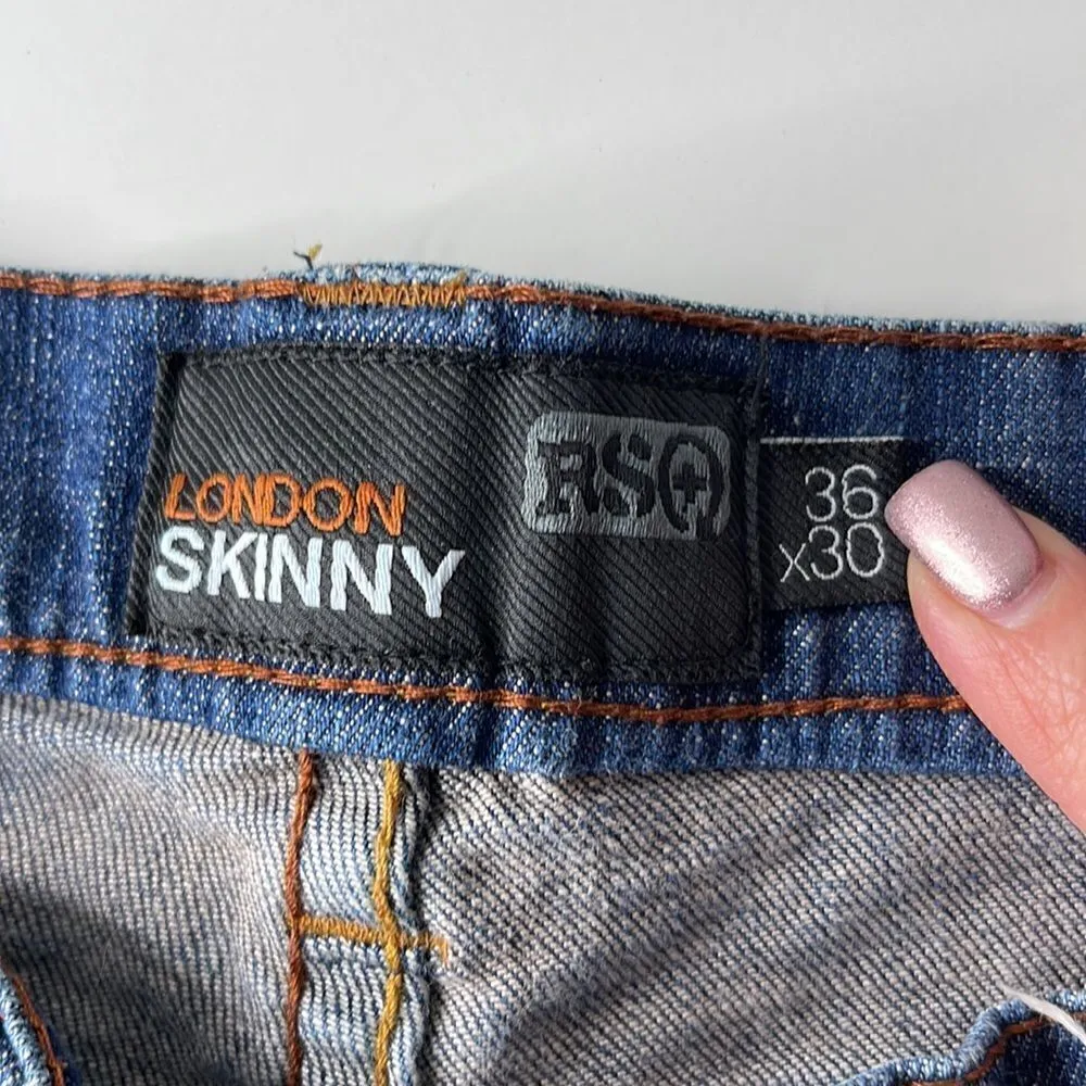 RSQ London Skinny Jeans.  Size 36x30.  Excellent condition. Zipper fly. - Image 3