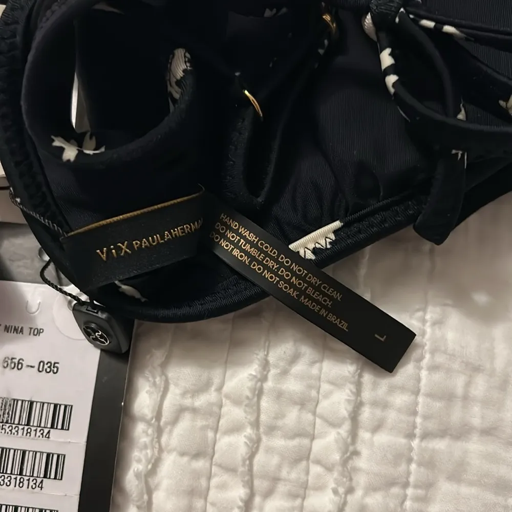 Vix Sally Black and White Floral Bikini, Large NWT - Image 10