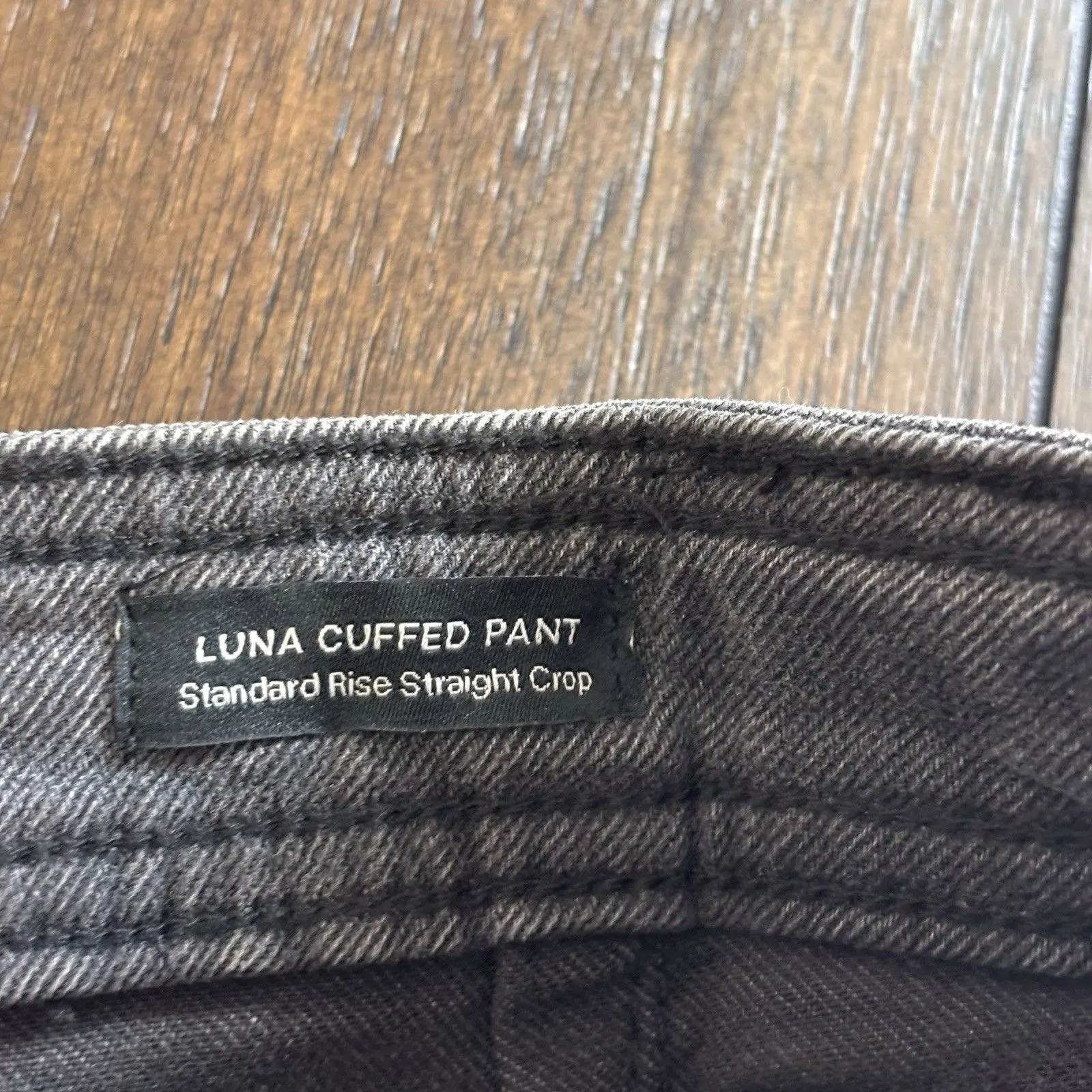 Sanctuary DKSM Luna Cuffed Pants Standard Rise Straight Crop 27 NWT Button Fly - Image 9