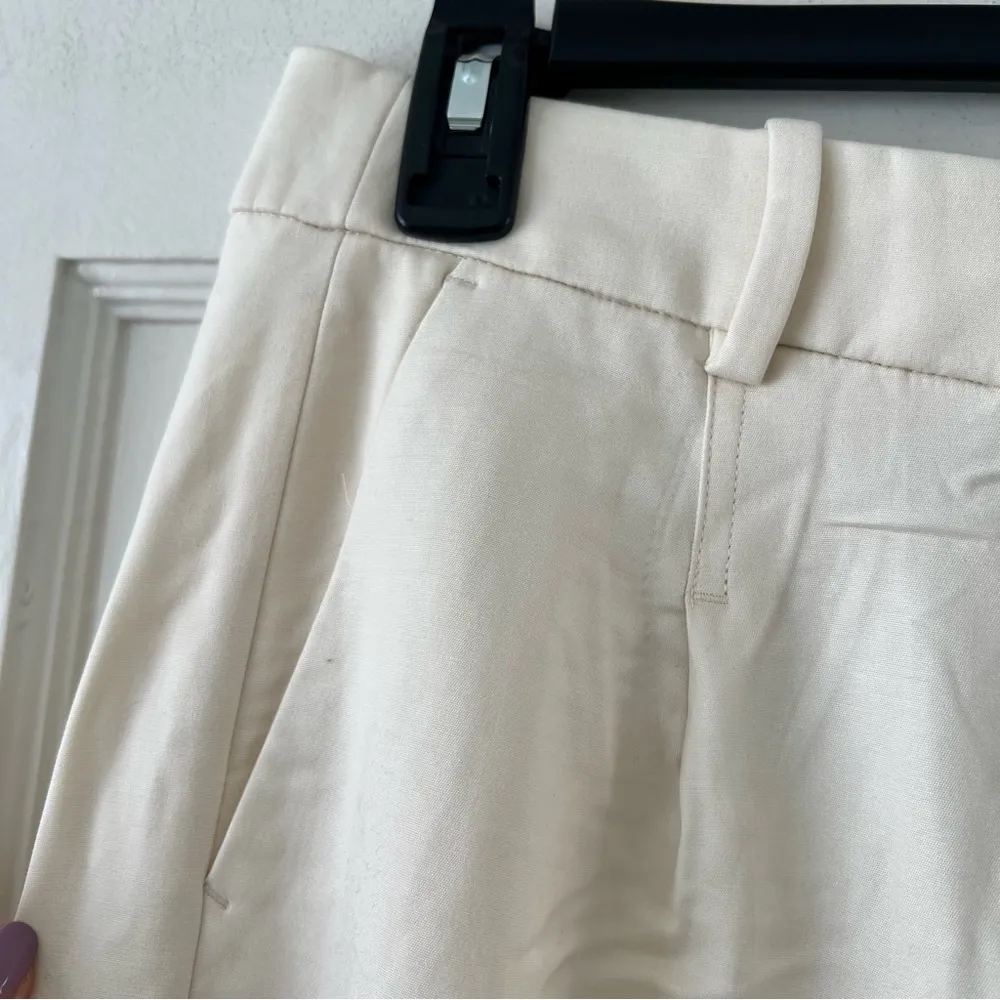 J. Crew Women's Essential pant in city twill Soft Ivory Size 6 NWT - Image 5