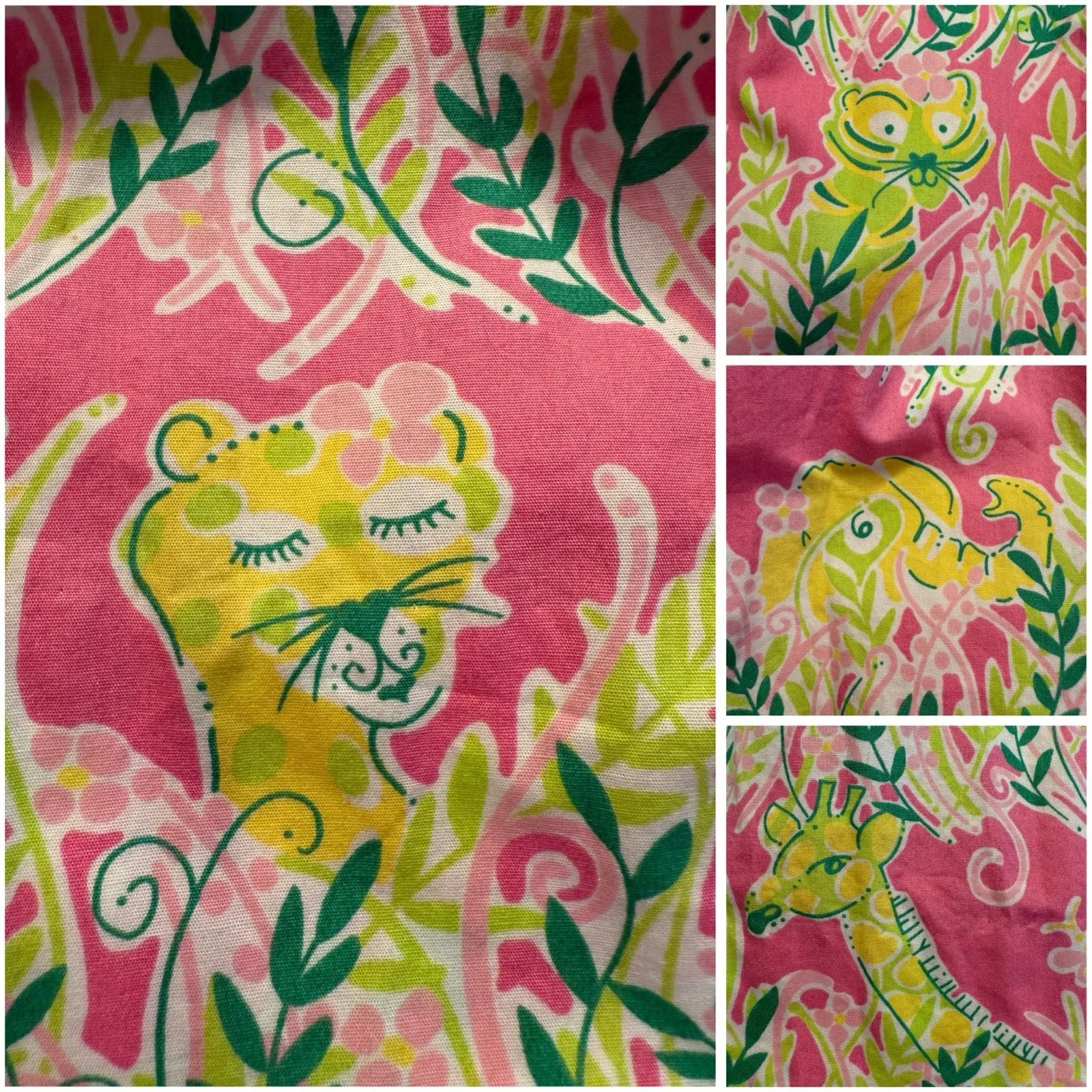 Lilly Pulitzer Baheera Fit/Flare Midi Cotton Dress Jungle Animal Resort Girly 10 - Image 4
