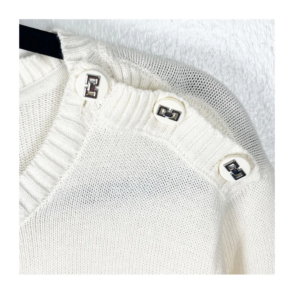 CHARTER CLUB Vanilla Bean Scotty Dog Graphic Long Sleeves Cabin Sweater, Size 3X - Image 6