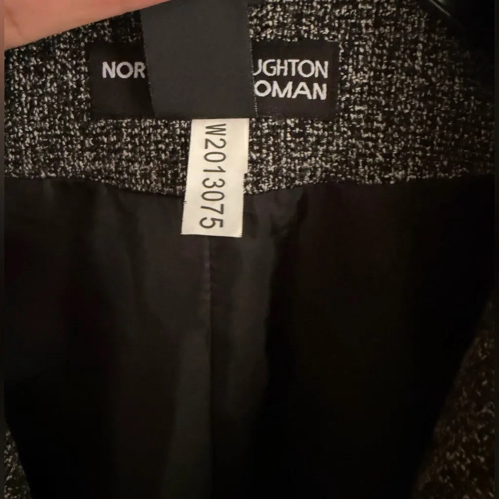 NORTON MCNAUGHTON Woman Blazer Gray Textured Jacket Lined. SIZE 18W NWOT - Image 10