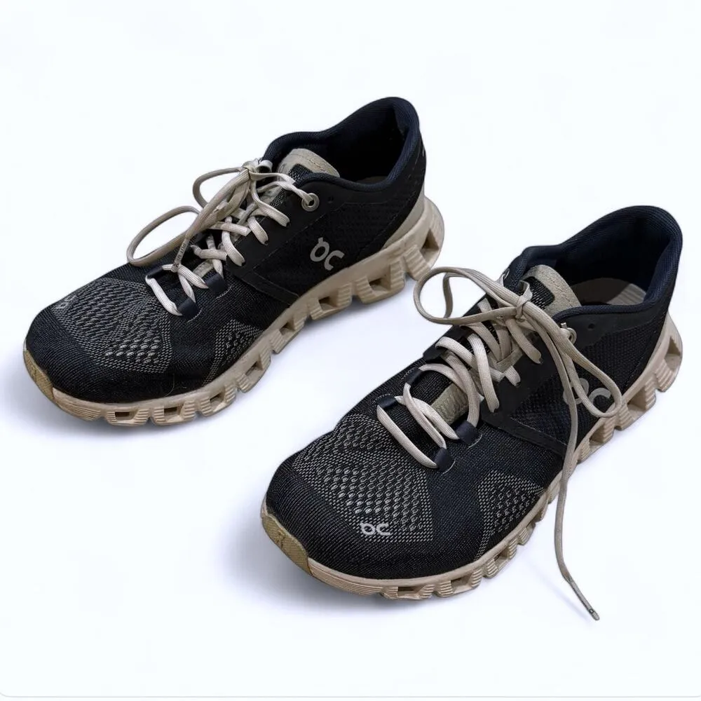 On Running Womens 6.5 Cloud X Sneaker Black Pearl Lightweight Running Navy Gym - Image 6