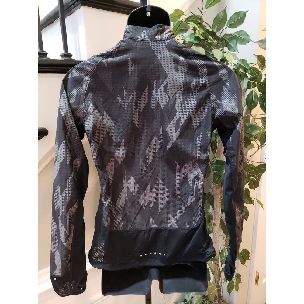 Nike Womens Black Volt Flex Running Trail Packable Full Zip Jacket Size Small - Image 8