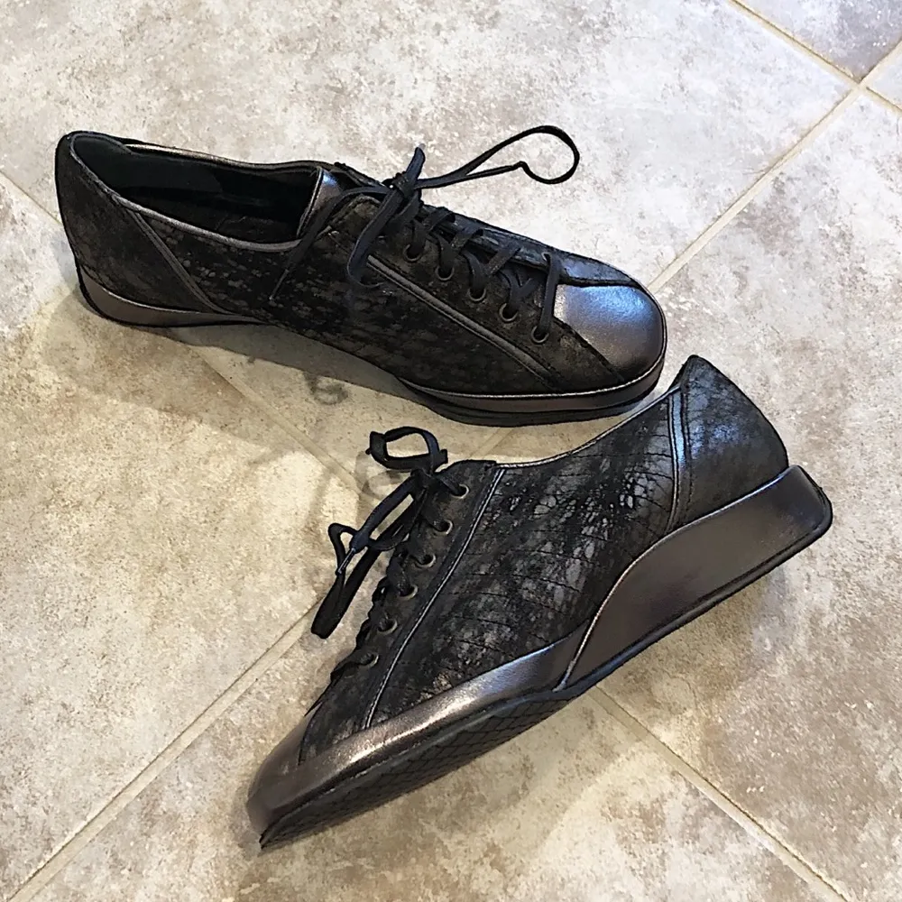 🆕 Amalfi Rangoni lace up metallic leather … Size 5 - Image 7