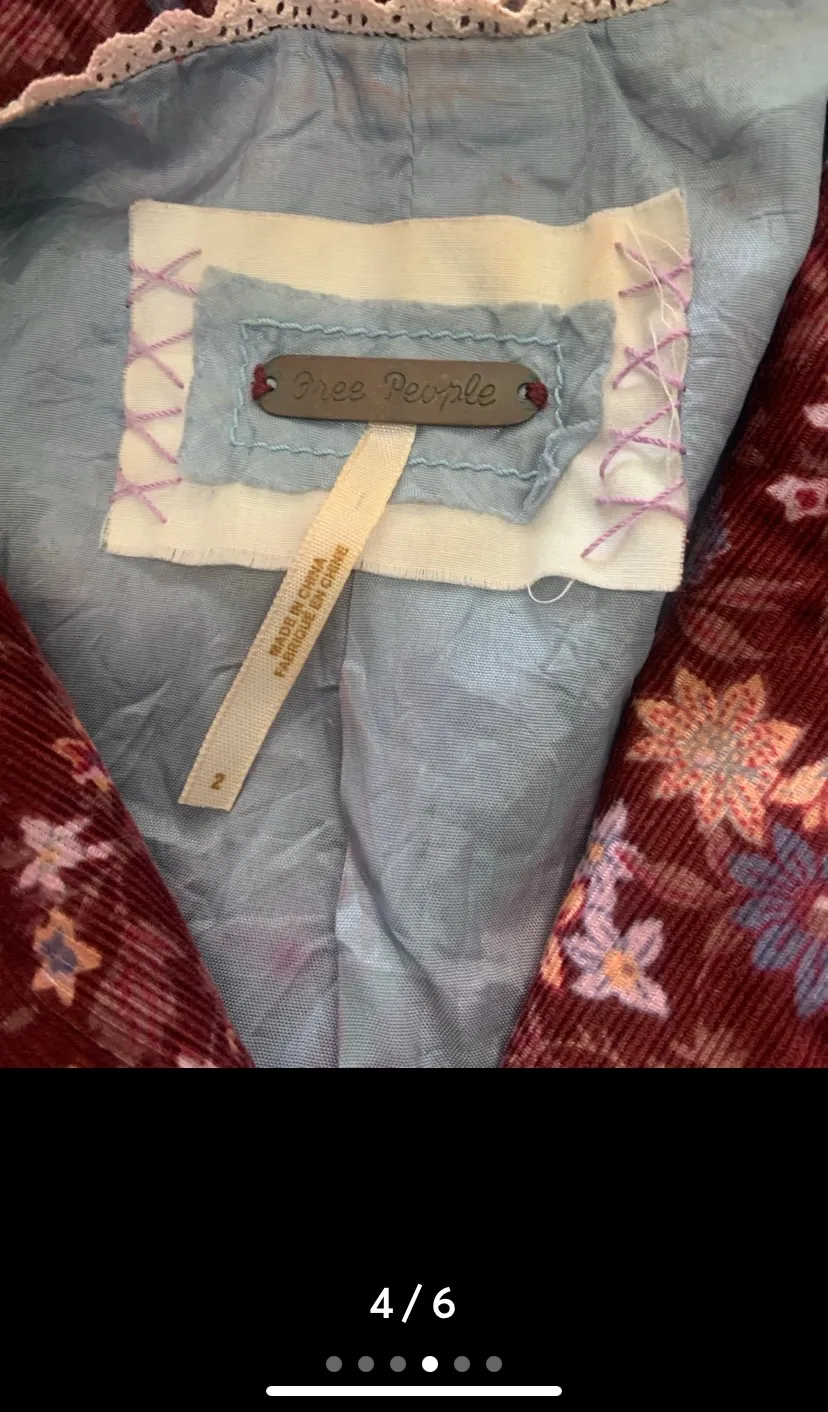 Cordoroy Jacket Size 2 - Image 3