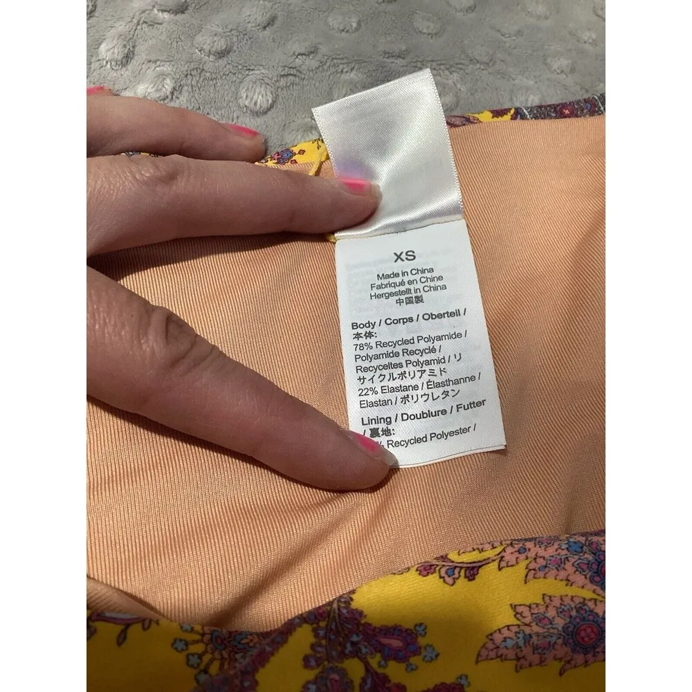 J. Crew High Rise Bikini Bottom Ratti  Golden Paisley XS - Image 6