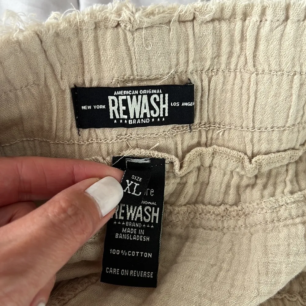 REWASH  gauze shorts size xl - Image 3