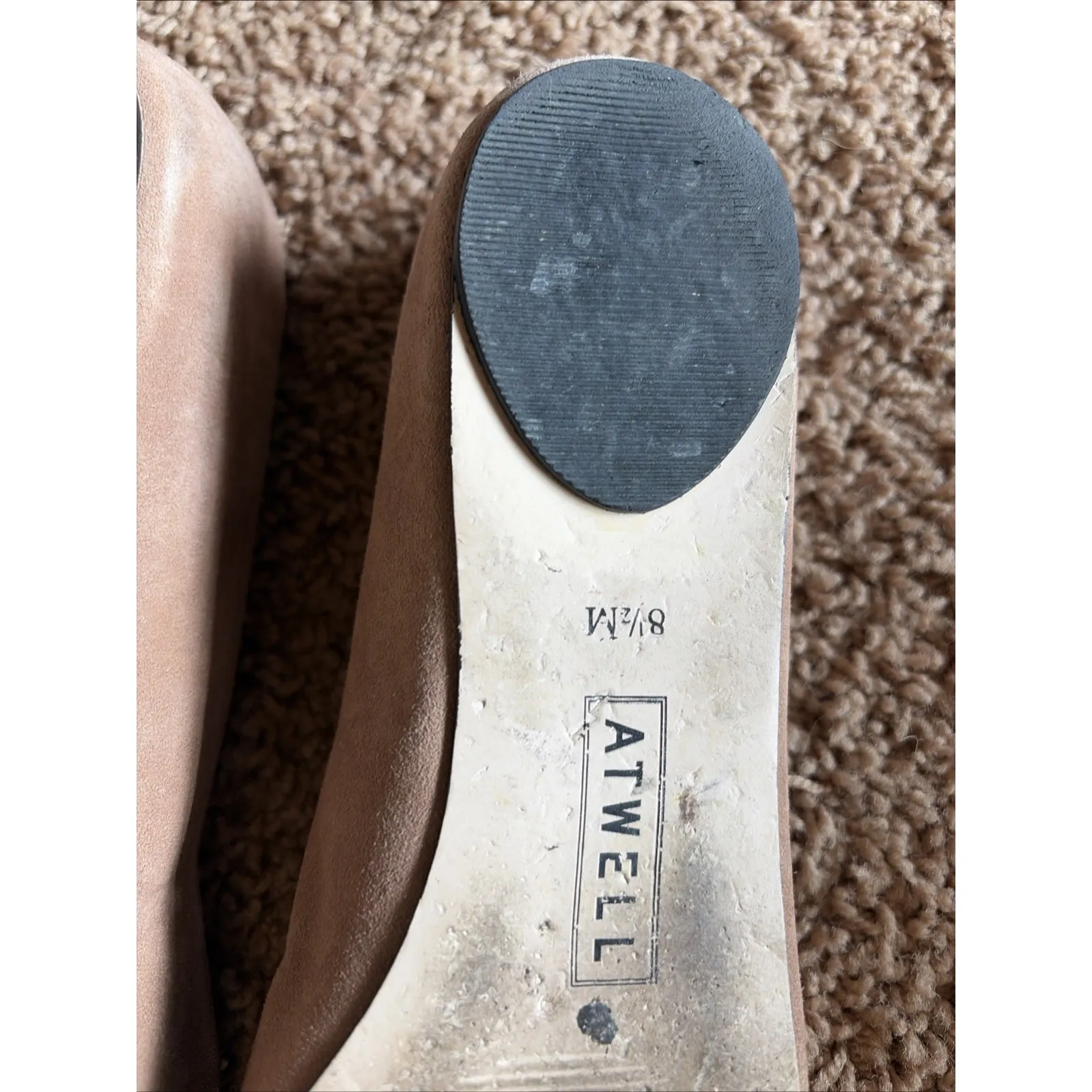 Atwell Brown Tan Suede Leather Pointed Toe Slip On Flats Shoes Womens 8.5M Size 8.5 - Image 14