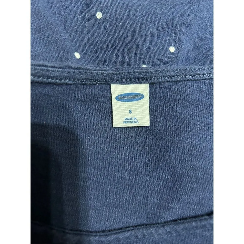 Old Navy Polka Dot Bottom Tie Top Navy size small - Image 3