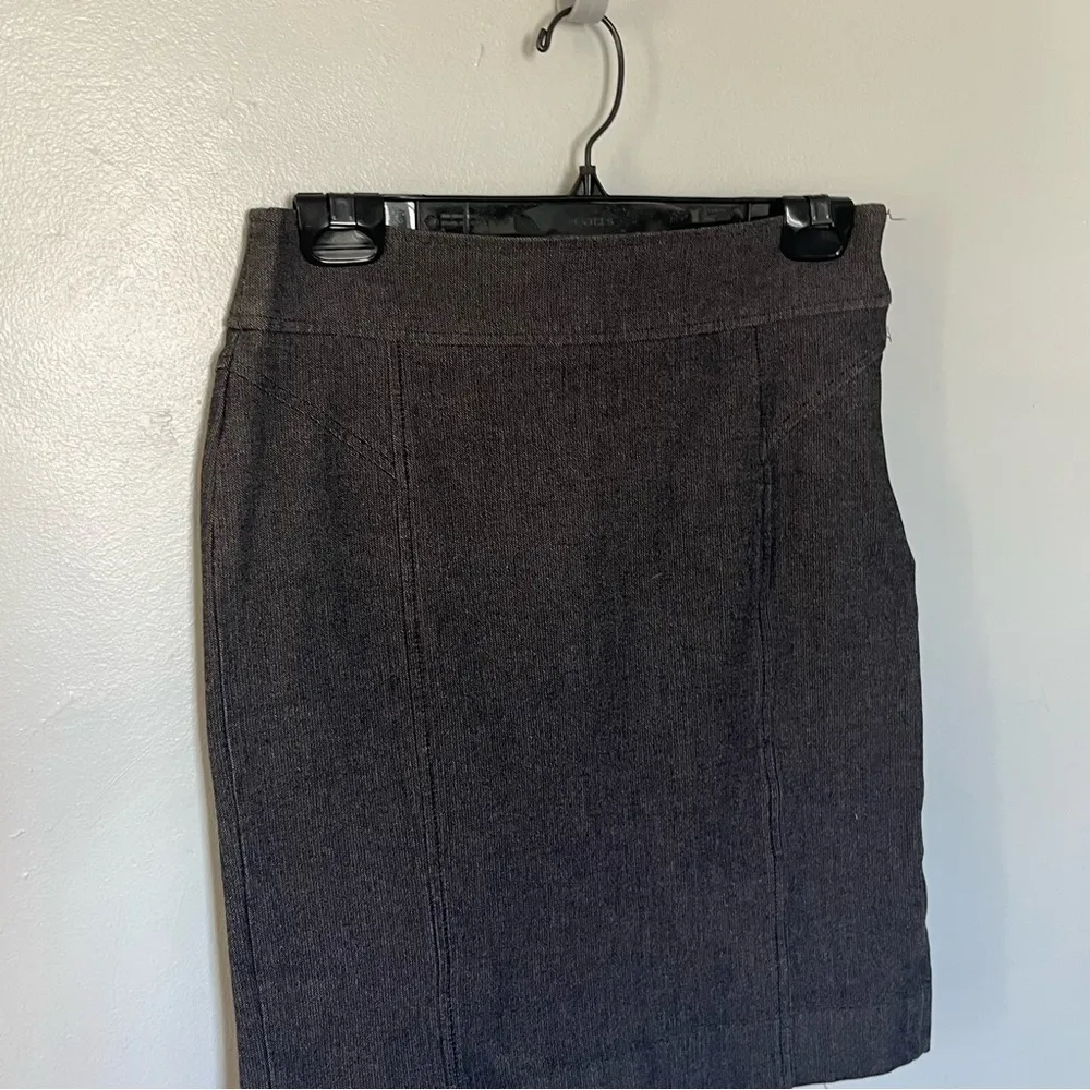 NWT Banana Republic Textured A-Line Mini Skirt Business Casual Grey 2 Small XS - Image 3