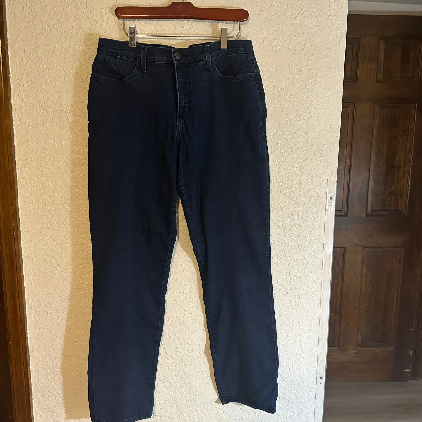 NYDJ Womens Jeans Size 10 Straight Leg Dark Wash Lift Tuck Technology Stretch - Image 7