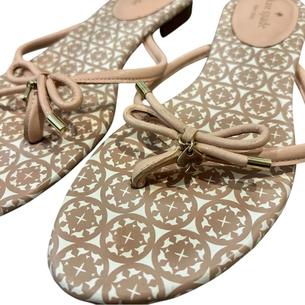 Kate Spade New York Mistic Bow Flip Flops Size 8.5 - Image 5