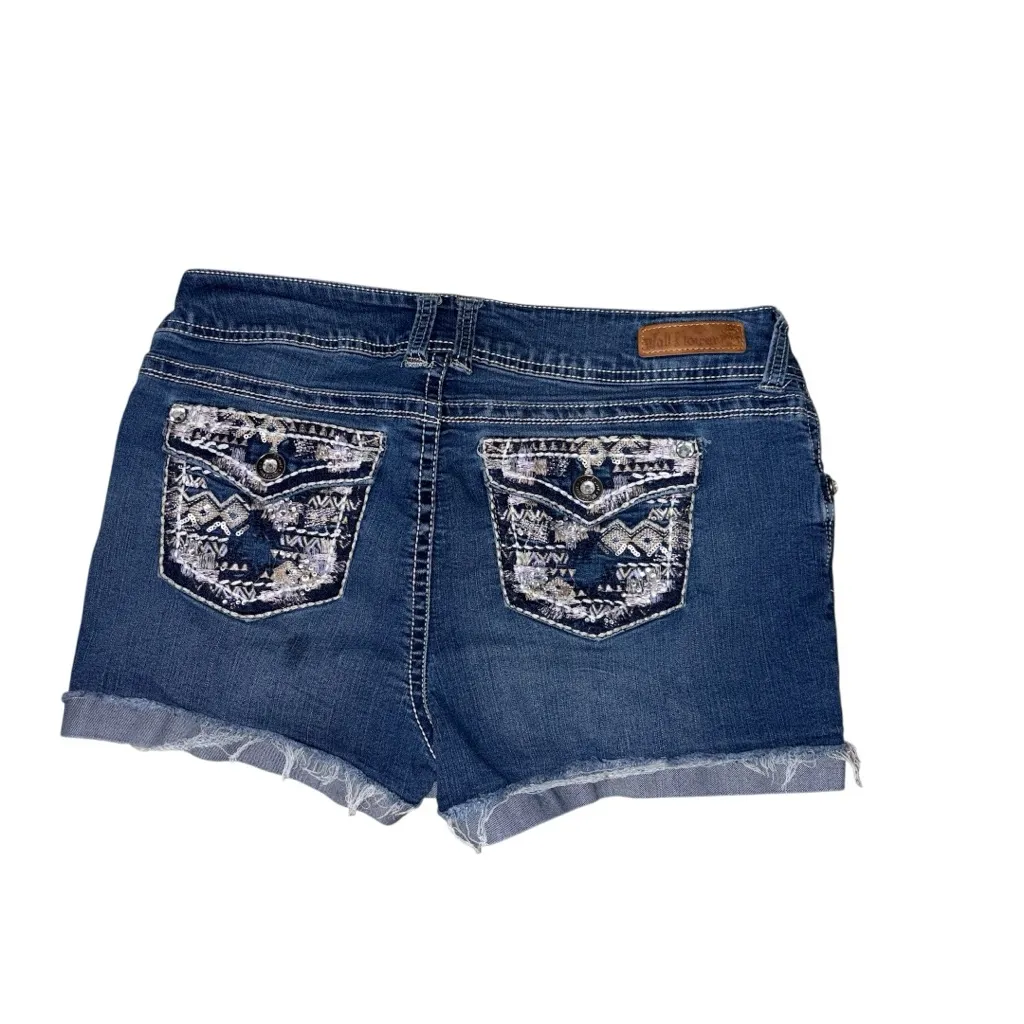 WallFlower Jean Shorts Blue Size undefined - Image 2