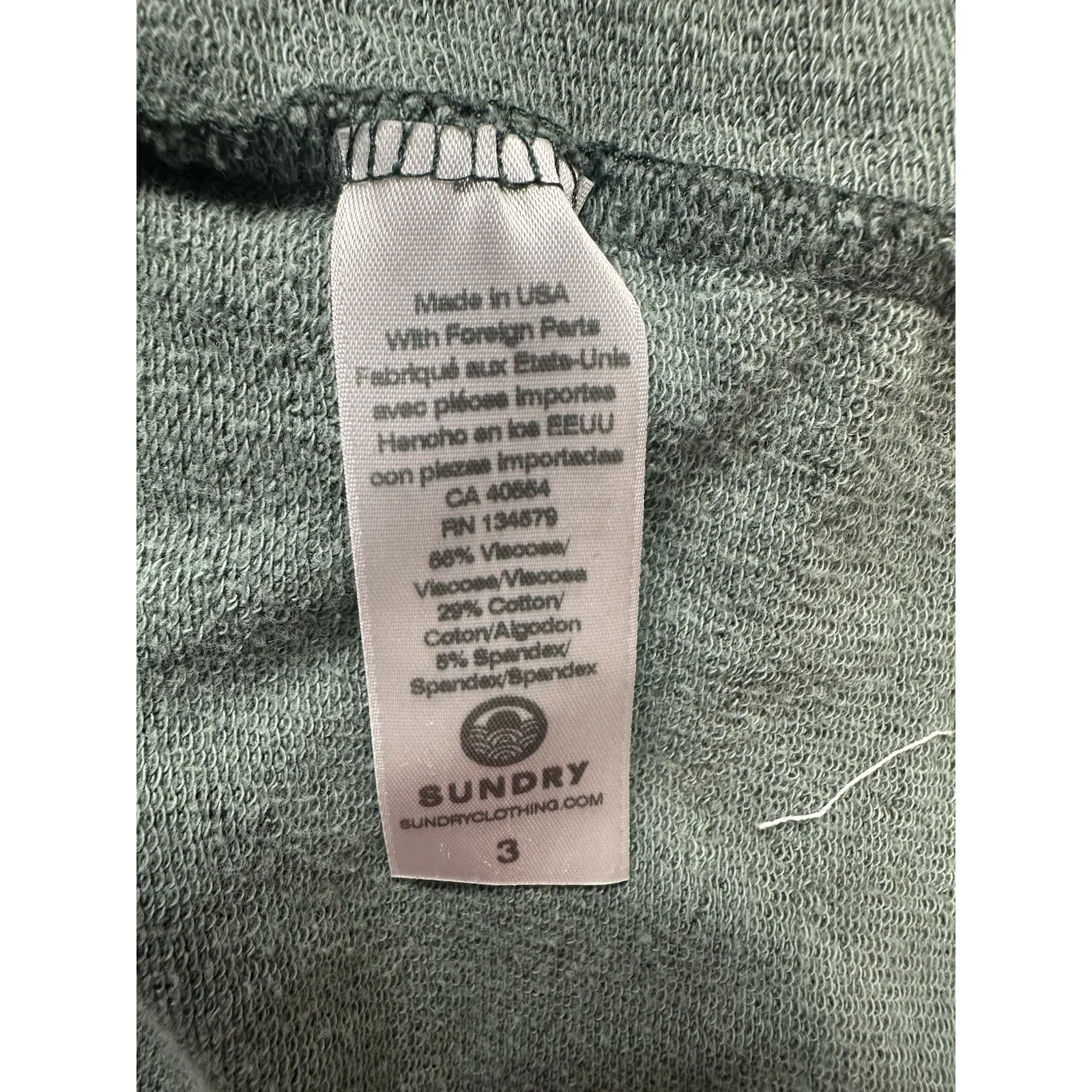 Sundry Galen Chenille Striped Hoodie Pullover Sweatshirt Size 3 L Anthropologie - Image 4