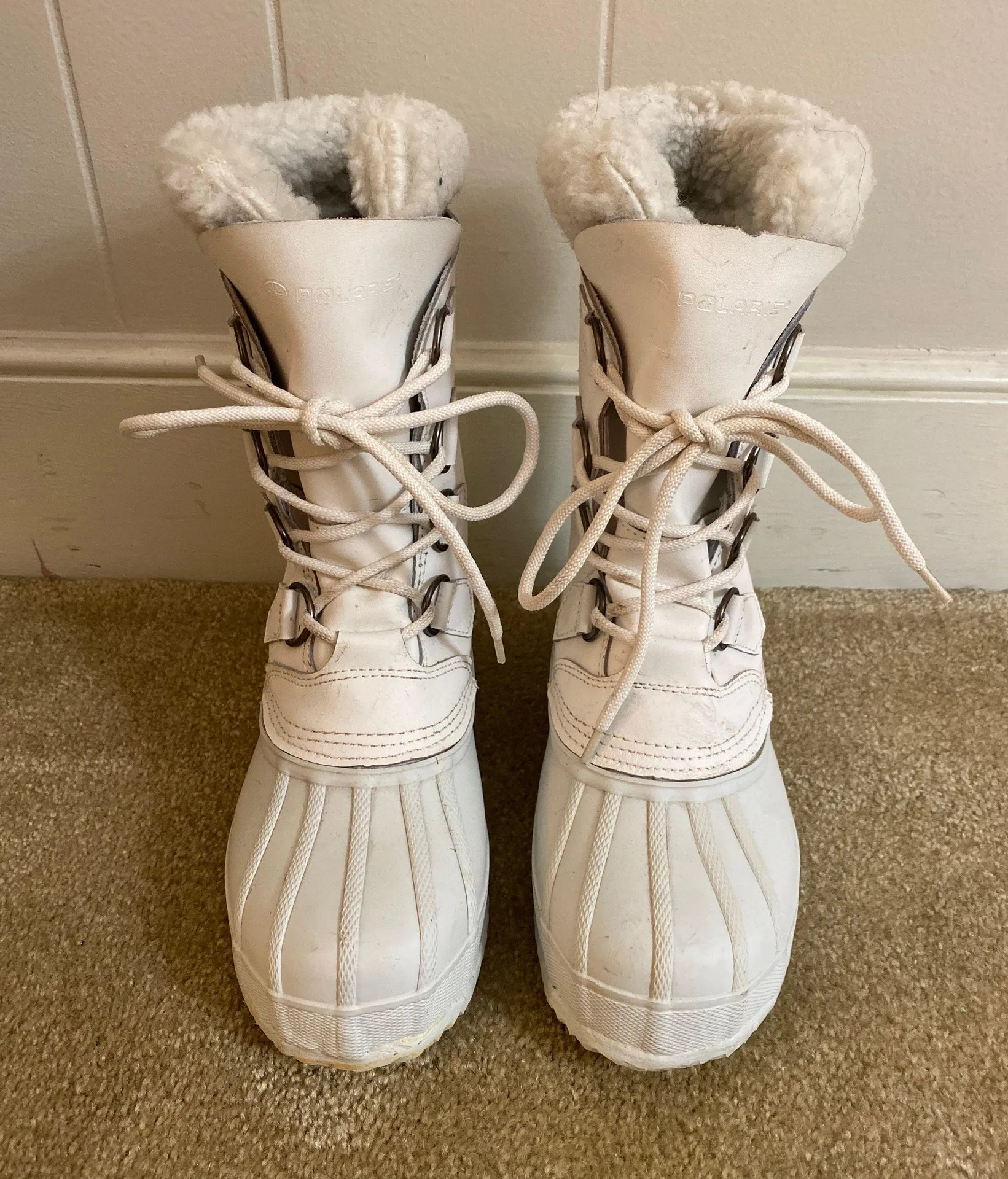 Polaris Snow Boots Size 8 White - Image 2