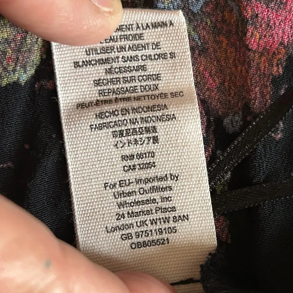 Free People Sunshine Safari Cropped Top Sweetheart Neckline Size 0 Size XS Flora - Image 10