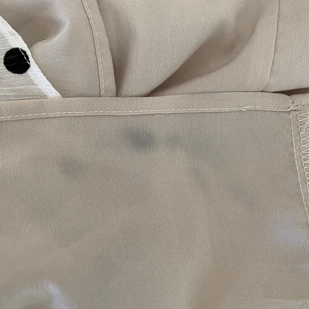 Elliatt Black White Polka Dot Dorothy Ruffled Tiered Flounce Mini Dress Small - Image 10