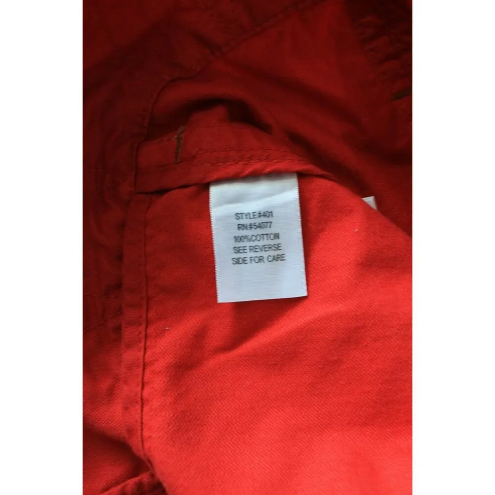 CAbi  Red First Mate Trench Jacket Style 401 Size Small Belted Zipper Front - Image 9