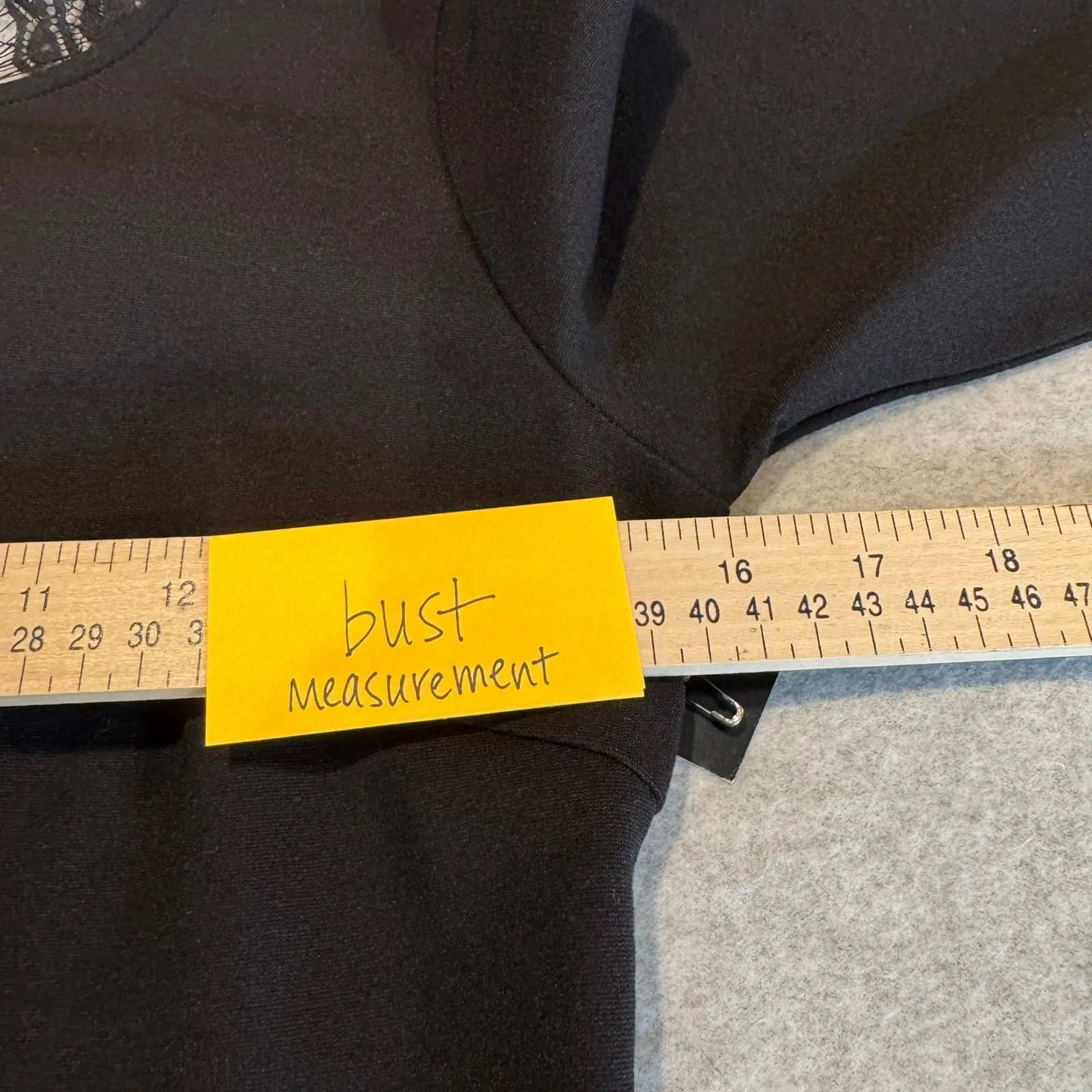 Lulus Mini Dress Womens Medium Black Lace Low Back Rayon NEW - Image 12