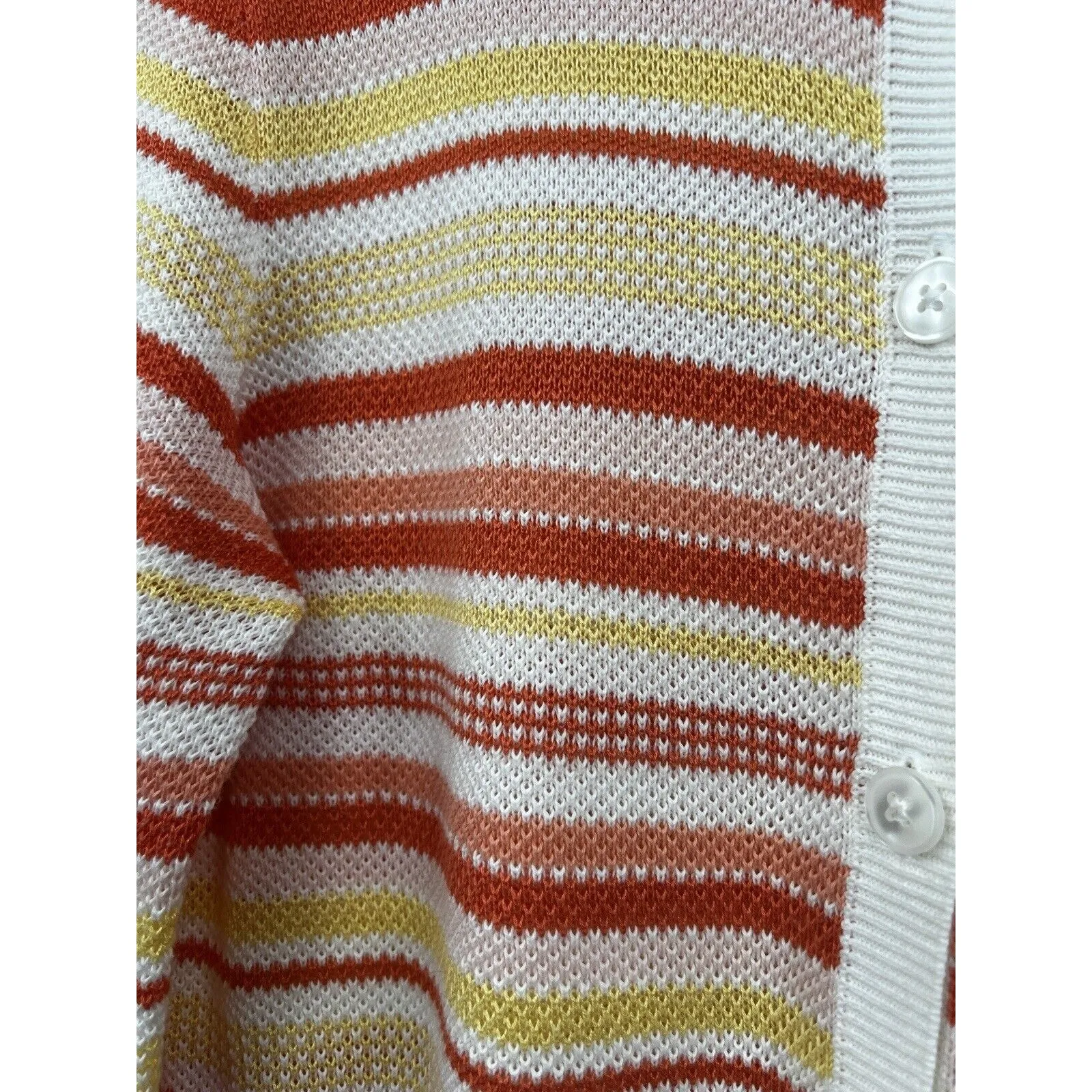 Pendleton Cardigan Womens Crewneck Button Down Knit Multicolor Sweater‎ Size M - Image 3