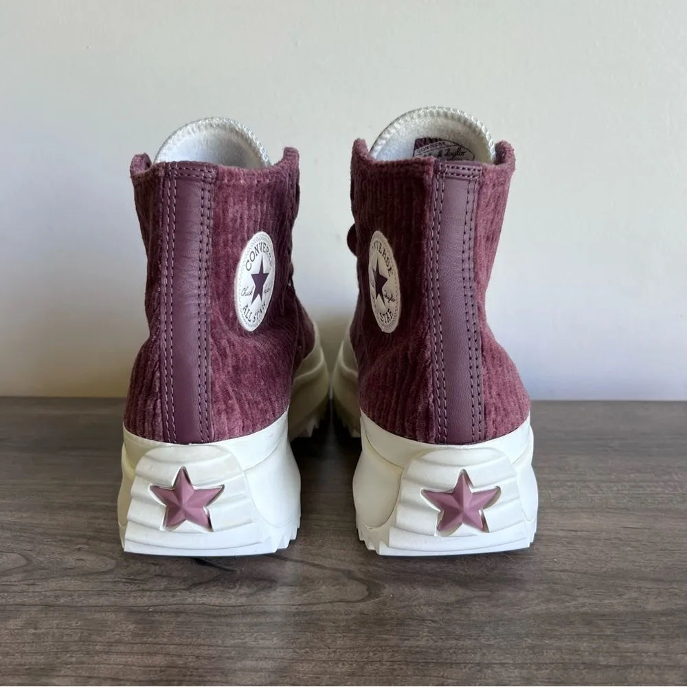 Converse Run Star Hike Platform Hi Striped Knit Shoe Size 10 or 11.5 #444 - Image 5