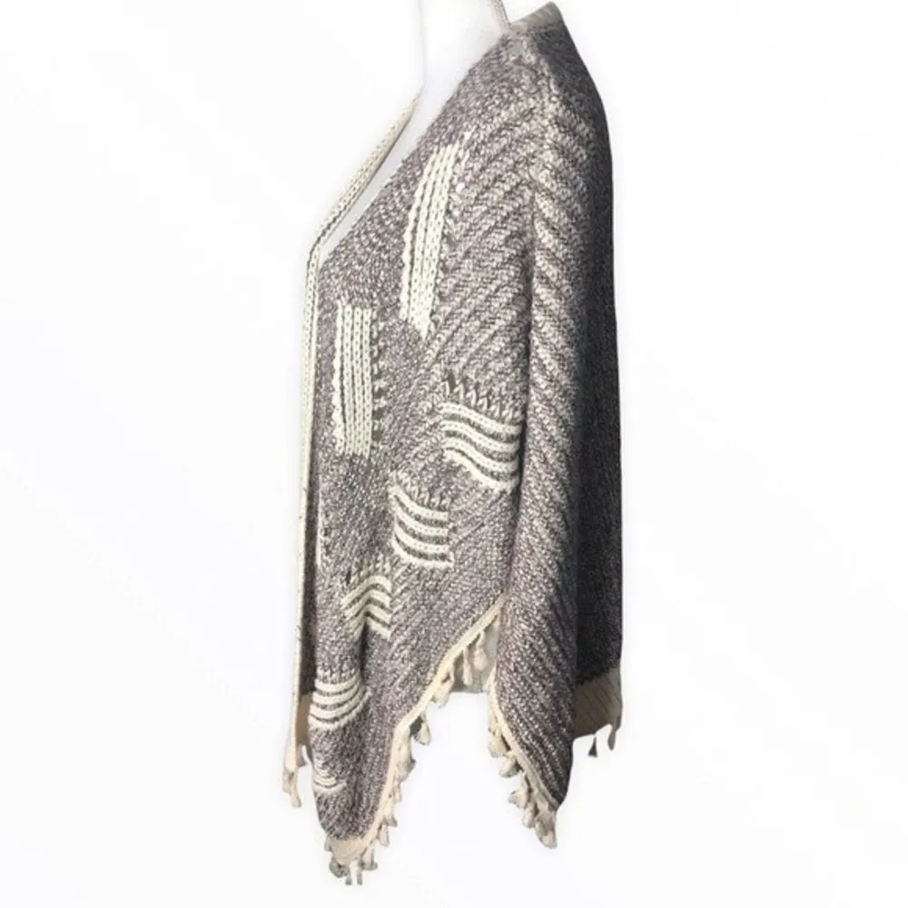 Anthropologie Blanket Wrap Fringe Kimono - Image 2