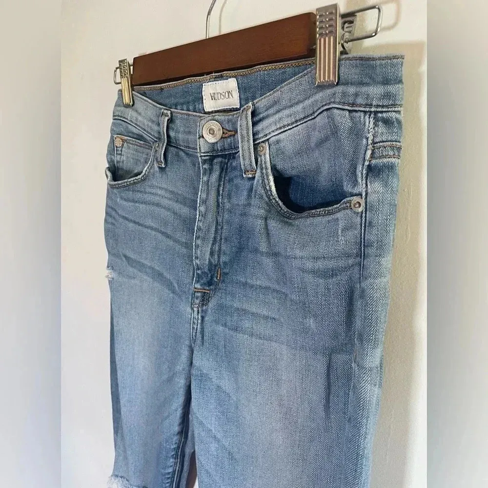 Hudson Barbara High Waist Skinny Jean Size‎ 27 Distressed Ankle GUC! 0012 - Image 4