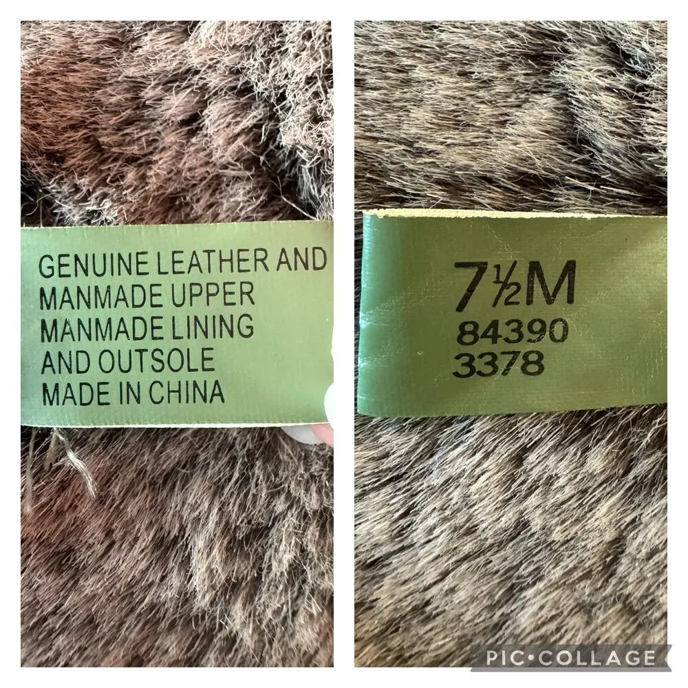 TIMBERLAND Kickadilla Black Nubuck Leather Faux Fur Lace Up Boots size 7.5 - Image 12