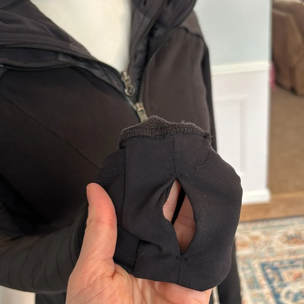 Lululemon Fleecy Keen Jacket Black Size 4 Fleece Activewear Outerwear Workout - Image 6