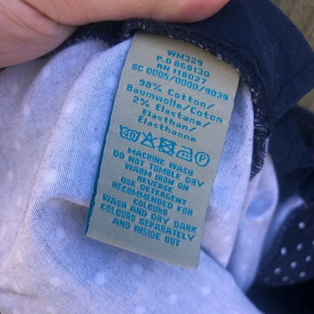 BODEN NAVY POLKA DOT PANTS Blue Size 6 - Image 3