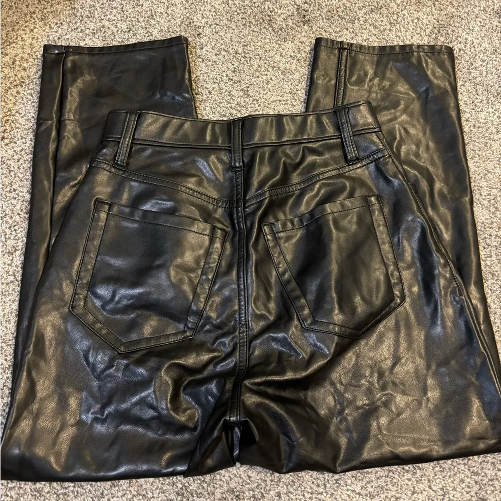 Abercrombie Curve Love Leather Pants - Image 4